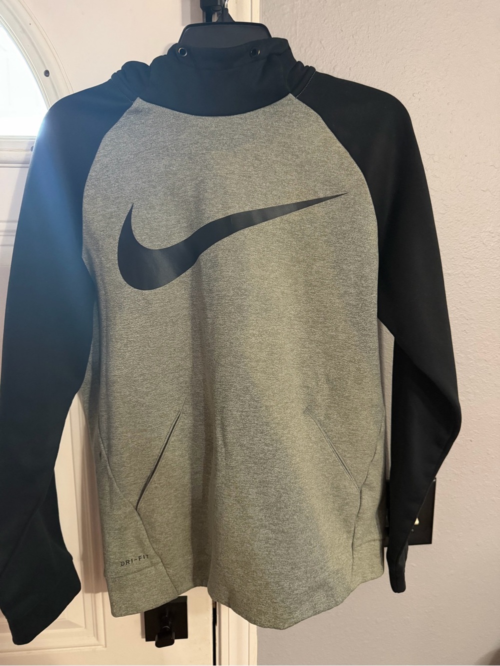 Nike Black & Gray Dri-FIT Pullover Hoodie